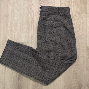 Gray Plaid Women’s Pants